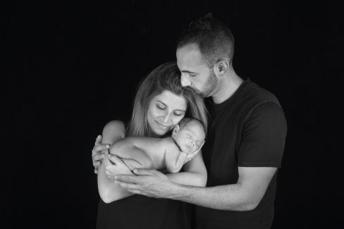 Fotografía Newborn o recién nacido en Vitoria-Gasteiz | Belly Painting Titxu | Estitxu Aguiriano