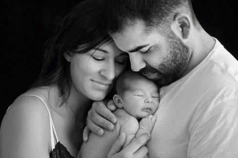Fotografía Newborn o recién nacido en Vitoria-Gasteiz | Belly Painting Titxu | Estitxu Aguiriano