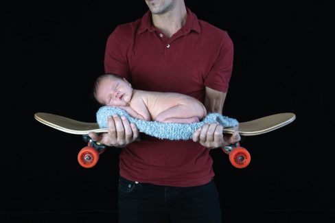 Fotografía Newborn o recién nacido en Vitoria-Gasteiz | Belly Painting Titxu | Estitxu Aguiriano
