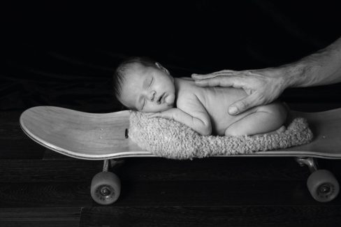 Fotografía Newborn o recién nacido en Vitoria-Gasteiz | Belly Painting Titxu | Estitxu Aguiriano